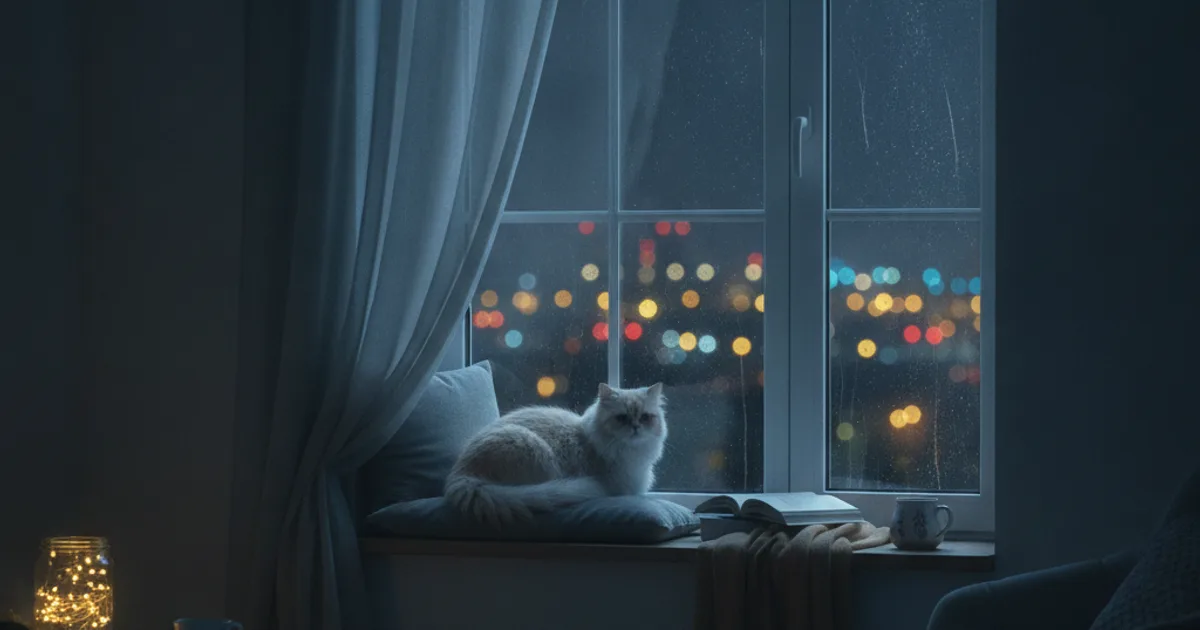 Chat noir aux yeux brillants la nuit